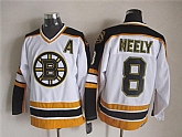 Boston Bruins #8 Cam Neely White CCM Throwback Jerseys,baseball caps,new era cap wholesale,wholesale hats