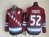 Colorado Avalanche #52 Adam Foote Red CCM Throwback Jerseys,baseball caps,new era cap wholesale,wholesale hats