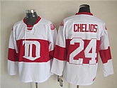 Detroit Red Wings #24 Chris Chelios White-Red CCM Throwback Jerseys,baseball caps,new era cap wholesale,wholesale hats