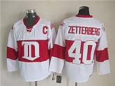 Detroit Red Wings #40 Henrik Zetterberg White-Red CCM Throwback Jerseys,baseball caps,new era cap wholesale,wholesale hats