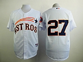 Houston Astros #27 Jose Altuve White Cool Base Jersey,baseball caps,new era cap wholesale,wholesale hats