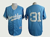 Los Angeles Dodgers #31 Joc Pederson Light Blue Throwback Jerseys,baseball caps,new era cap wholesale,wholesale hats