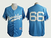 Los Angeles Dodgers #66 Yasiel Puig Light Blue Throwback Jerseys,baseball caps,new era cap wholesale,wholesale hats