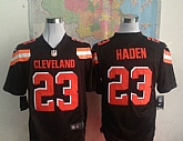 Nike Cleveland Browns #23 Joe Haden 2015 Brown Game Jerseys,baseball caps,new era cap wholesale,wholesale hats