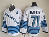 Pittsburgh Penguins #71 Evgeni Malkin White-Blue CCM Throwback Jerseys,baseball caps,new era cap wholesale,wholesale hats