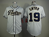 San Diego Padres #19 Tony Gwynn White Cool Base Jersey,baseball caps,new era cap wholesale,wholesale hats