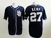 San Diego Padres #27 Matt Kemp Dark Blue Jersey,baseball caps,new era cap wholesale,wholesale hats