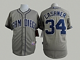 San Diego Padres #34 Cashner Gray Jersey,baseball caps,new era cap wholesale,wholesale hats