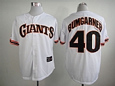 San Francisco Giants #40 Madison Bumgarner White Throwback Jersey,baseball caps,new era cap wholesale,wholesale hats