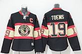 Women Chicago Blackhawks #19 Jonathan Toews 3RD Black Jerseys,baseball caps,new era cap wholesale,wholesale hats