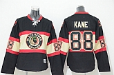 Women Chicago Blackhawks #88 Patrick Kane 3RD Black Jerseys,baseball caps,new era cap wholesale,wholesale hats