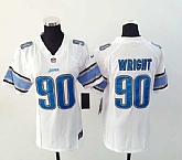 Womens Nike Detroit Lions #90 Wright White Game Jerseys,baseball caps,new era cap wholesale,wholesale hats