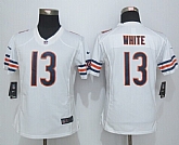 Womens Nike Limited Chicago Bears #13 Kevin White White Jerseys,baseball caps,new era cap wholesale,wholesale hats