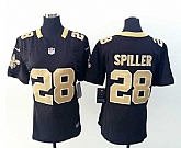 Womens Nike New Orleans Saints #28 Spiller Black Game Jerseys,baseball caps,new era cap wholesale,wholesale hats