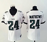 Womens Nike Philadelphia Eagles #24 Mathews White Game Jerseys,baseball caps,new era cap wholesale,wholesale hats