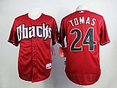 Arizona Diamondbacks #24 Yasmany Tomas Red Cool Base Jerseys,baseball caps,new era cap wholesale,wholesale hats