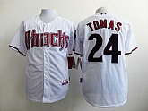 Arizona Diamondbacks #24 Yasmany Tomas White Cool Base Jerseys,baseball caps,new era cap wholesale,wholesale hats