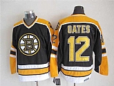 Boston Bruins #12 Oates Black-Yellow CCM Throwback Jerseys,baseball caps,new era cap wholesale,wholesale hats