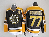 Boston Bruins #77 Ray Bourque Black-Yellow CCM Throwback Jerseys,baseball caps,new era cap wholesale,wholesale hats