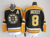 Boston Bruins #8 Cam Neely Black-Yellow CCM Throwback Jerseys,baseball caps,new era cap wholesale,wholesale hats
