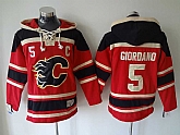 Calgary Flames #5 Mark Giordano Red Hoodie,baseball caps,new era cap wholesale,wholesale hats