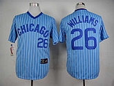 Chicago Cubs #26 Billy Williams Blue Pinstripe Throwback Pullover Jerseys,baseball caps,new era cap wholesale,wholesale hats