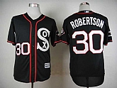 Chicago White Sox #30 David Robertson 2015 Black Cool Base Jerseys,baseball caps,new era cap wholesale,wholesale hats