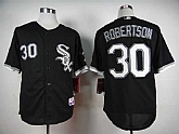 Chicago White Sox #30 David Robertson Black Jerseys,baseball caps,new era cap wholesale,wholesale hats