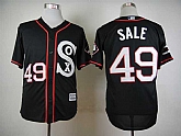 Chicago White Sox #49 Chris Sale Black Jerseys,baseball caps,new era cap wholesale,wholesale hats