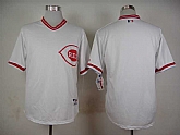 Cincinnati Reds Blank White 1990 Throwback Pullover Jerseys,baseball caps,new era cap wholesale,wholesale hats