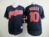 Cleveland Indians #10 Yan Gomes Dark Blue Cool Base Jerseys,baseball caps,new era cap wholesale,wholesale hats