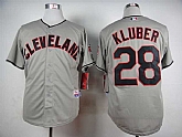 Cleveland Indians #28 Corey Kluber Gray Cool Base Jerseys,baseball caps,new era cap wholesale,wholesale hats