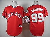 Cleveland Indians #99 Vaughn Red 1974 Throwback Pullover Jerseys,baseball caps,new era cap wholesale,wholesale hats