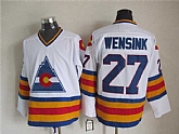 Colorado Avalanche #27 John Wensink White CCM Throwback Jerseys,baseball caps,new era cap wholesale,wholesale hats