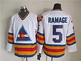 Colorado Avalanche #5 Rob Ramage White CCM Throwback Jerseys,baseball caps,new era cap wholesale,wholesale hats