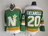 Dallas Stars #20 Dino Ciccarelli Green-White CCM Throwback Jerseys,baseball caps,new era cap wholesale,wholesale hats