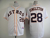 Houston Astros #28 Jon Singleton White Cool Base Jerseys,baseball caps,new era cap wholesale,wholesale hats