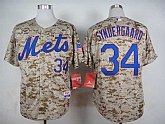 New York Mets #34 Noah Syndergaard Camo Jerseys,baseball caps,new era cap wholesale,wholesale hats