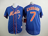 New York Mets #7 Travis D'Arnaud Blue Cool Base Jerseys,baseball caps,new era cap wholesale,wholesale hats