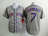 New York Mets #7 Travis D'Arnaud Gray Road Cool Base Jerseys,baseball caps,new era cap wholesale,wholesale hats