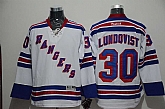 New York Rangers #30 Henrik Lundqvist White Jerseys,baseball caps,new era cap wholesale,wholesale hats