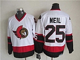 Ottawa Senators #25 Chris Neil White CCM Throwback Jerseys,baseball caps,new era cap wholesale,wholesale hats