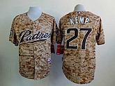 San Diego Padres #27 Matt Kemp Camo Cool Base Jerseys,baseball caps,new era cap wholesale,wholesale hats