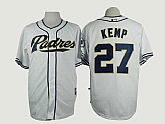 San Diego Padres #27 Matt Kemp White Cool Base Jerseys,baseball caps,new era cap wholesale,wholesale hats