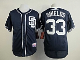 San Diego Padres #33 James Shields Dark Blue Cool Base Jerseys,baseball caps,new era cap wholesale,wholesale hats