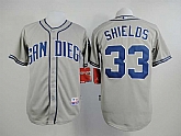 San Diego Padres #33 James Shields Gray Cool Base Jerseys,baseball caps,new era cap wholesale,wholesale hats