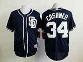 San Diego Padres #34 Cashner Dark Blue Cool Base Jerseys,baseball caps,new era cap wholesale,wholesale hats