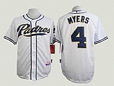 San Diego Padres #4 Wil Myers White Cool Base Jerseys,baseball caps,new era cap wholesale,wholesale hats
