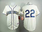 Seattle Mariners #22 Cano Cream Cool Base Jerseys,baseball caps,new era cap wholesale,wholesale hats