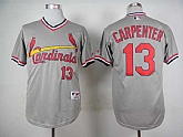 St. Louis Cardinals #13 Matt Carpenter Gray 1978 Throwback Pullover Jerseys,baseball caps,new era cap wholesale,wholesale hats